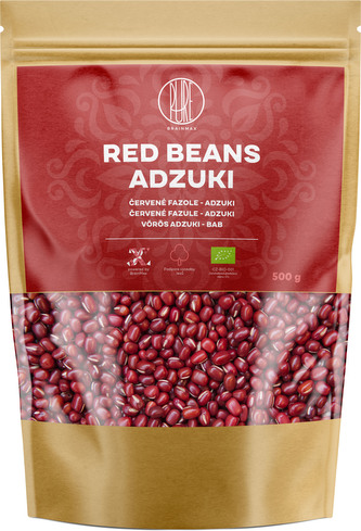 BrainMax Pure Červené Fazole, Adzuki, BIO, 500 g