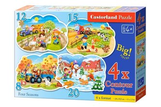 Puzzle x 4 - Cztery pory roku CASTOR Puzzle x 4 - Cztery pory roku CASTOR