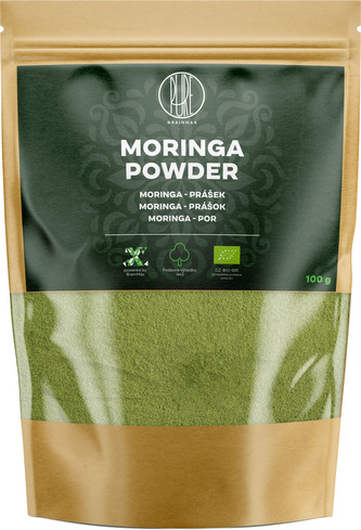 BrainMax Pure Moringa BIO prášek, 100 g