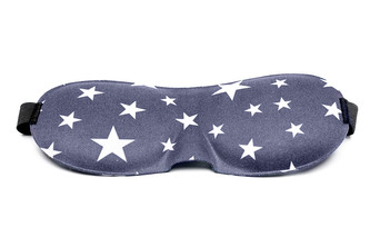 Anatomicky tvarovaná maska na spaní (se vzorem)