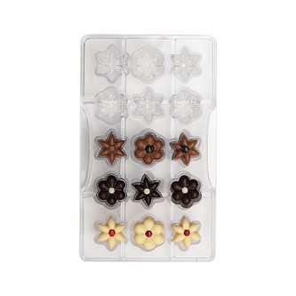 Forma na čokoládu kytičky - Decora