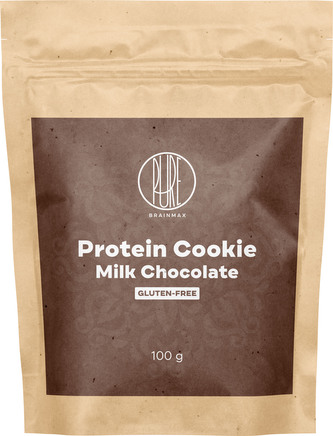 BrainMax Pure Protein Cookie, Mléčná čokoláda, 100 g