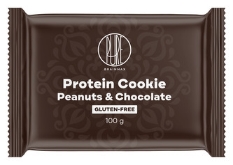 BrainMax Pure Protein Cookie, Arašídy & Čokoláda, 100 g