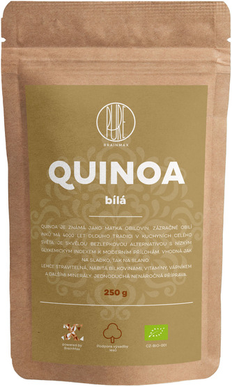 BrainMax Pure Quinoa BIO, bílá, 250 g