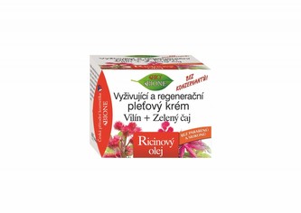 Vyživující a regenerační pleťový krém Vilín + Zelený čaj, RICINOVÝ OLEJ 51 ml