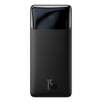 Baseus Bipow powerbanka s digitálním displejem 20000mAh 15W černá Baseus Bipow powerbanka s digitálním displejem 20000mAh 15W černá