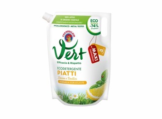 PIATTI CON OLI ESSENZIALI, LIMONE & BASILICO - Mycí prostředek nádobí - náplň  500 ml