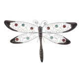 Vážka - kovová dekorace na pověšení.