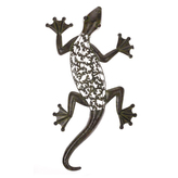 Ještěrka - kovová dekorace na pověšení.