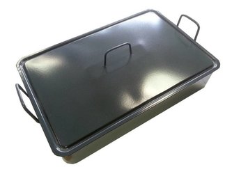 Smaltovaný pekáč s poklicí 50x30x12cm - Czech gastro profi
