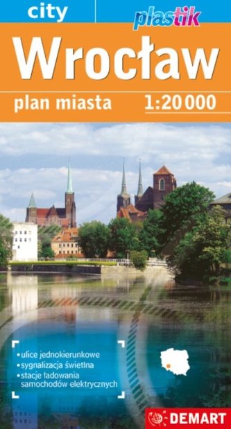 Wrocław mapa samochodowa plastik 1:20000