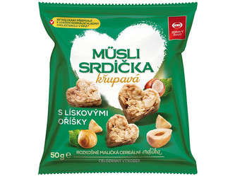 Semix Musli srdíčka křupavá s lískovými oříšky 50 g