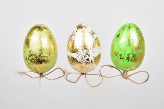 Vajíčko zápich zelené 6 cm, sada 6 ks