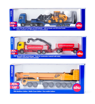 SIKU Super - set 3 stavebních strojů B, 1:87