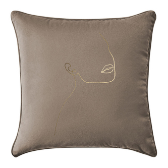 Polštář MADAME hnědá 40x40 cm Mybesthome