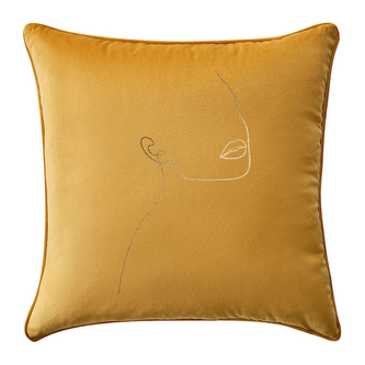 Polštář MADAME mustard/hořčicová 40x40 cm Mybesthome