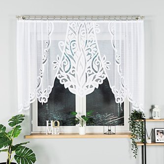 Dekorační oblouková krátká záclona POLA 130 bílá 250x130 cm MyBestHome