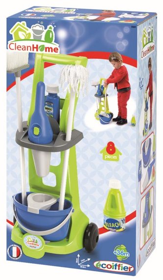 Úklidový vozík s příslušenstvím