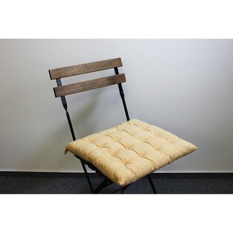 HOME ELEMENTS Podsedák prošívaný 40x40 cm, Oranžový melír