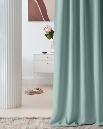 Dekorační závěs zatemňující s kroužky LAURA - "BLACKOUT" 140x250 cm, mátová  (cena za 1 kus) MyBestHome