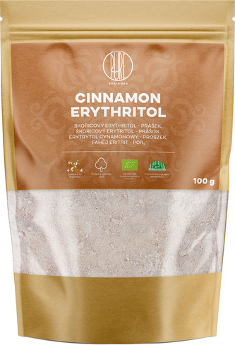BrainMax Pure Erythritol skořice, BIO, 100 g