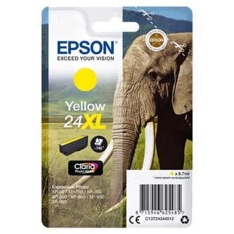 Epson inkoustová náplň/ T2434/ Singlepack 24XL Claria Photo HD Ink/ Žlutá