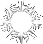 ARTEMISS Paprsky - plastová šablona 401 Rozměr: G 29x29cm