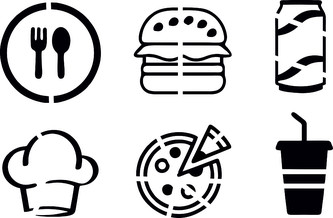 ARTEMISS Jídlo - plastová šablona 459 Rozměr: E 29x29cm