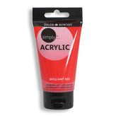 Daler - Rowney SIMPLY akrylová barva - Brilliant Red 75 ml