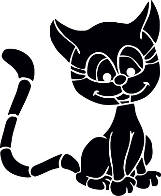 ARTEMISS Kočka - plastová šablona 377 Rozměr: E 29x29cm