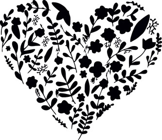 ARTEMISS Srdce - plastová šablona 445 Rozměr: G 29x29cm