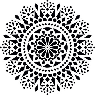 ARTEMISS Ornament - plastová šablona 457 Rozměr: G 29x29cm