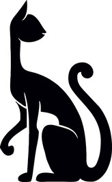 ARTEMISS Kočka - plastová šablona 414 Rozměr: E 29x29cm