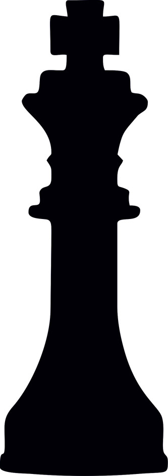 ARTEMISS Šachy král - plastová šablona 390 Rozměr: D 29x29cm