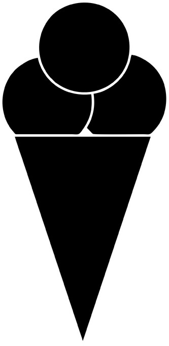 ARTEMISS Zmrzlina - plastová šablona 431 Rozměr: B 14,5x14,5cm