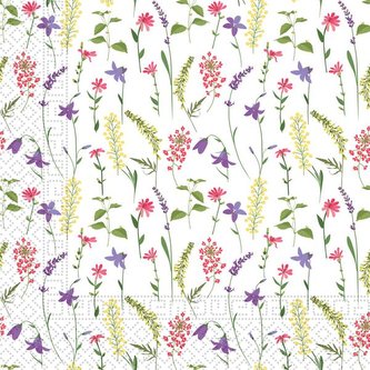 UBROUSKY 3VRSTVÉ LUČNÍ KVĚTY 33X33CM