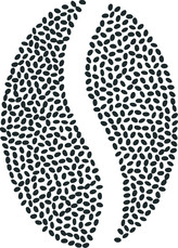 ARTEMISS Kávové zrno - plastová šablona 415 Rozměr: G 29x29cm