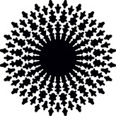 ARTEMISS Mandala - plastová šablona 472 Rozměr: G 29x29cm