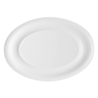 RAK Talíř mělký oválný 38 × 27 cm | RAK-LROP38