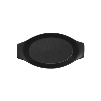 RAK Talíř oválný s rukojetí 20 cl, černá | RAK-NFOPOD20BK