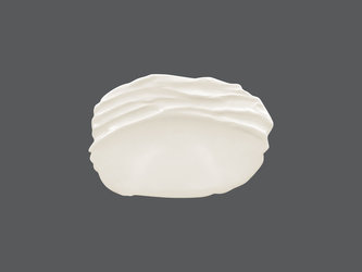 RAK Talíř reliéfní mělký 27 × 18,5 cm – bílá | RAK-STEP25