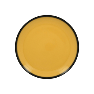 RAK Talíř mělký kulatý 24 cm, žlutá | RAK-LENNPR24NY