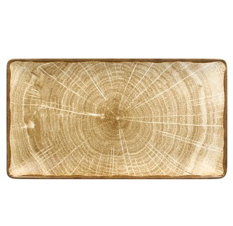 RAK Woodart talíř obdélný 33,5 × 18,1 cm – mechově zelená | RAK-WDEDRG33MG