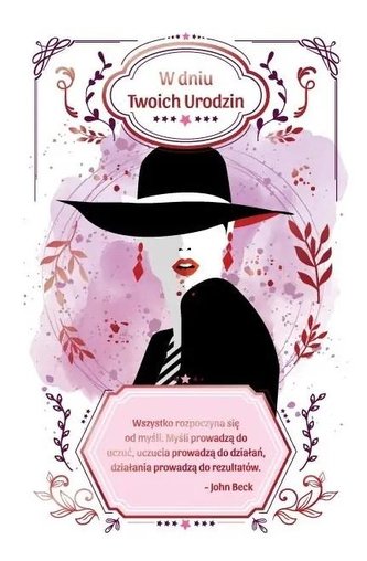 Kartka okolicznościowa Urodziny damskie