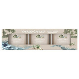 Yankee Candle Sada votivních svíček ve skle Seaside Woods 3 x 37 g unisex