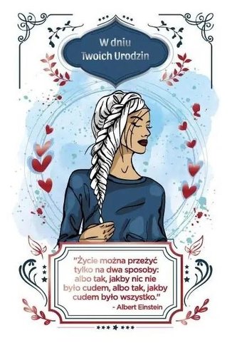 Kartka okolicznościowa Urodziny damskie