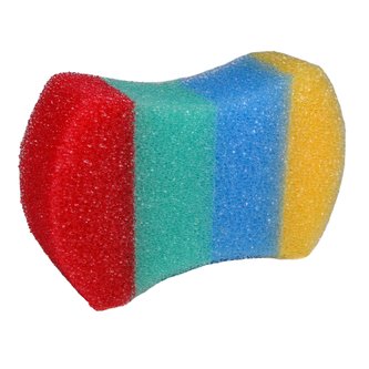 Fox cleaning koupelová houba PAV barevná a ostrá