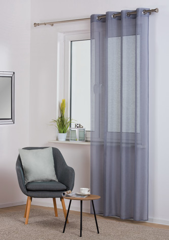 Dekorační záclona SOFIA šedá 140x260 cm (cena za 1 kus) MyBestHome