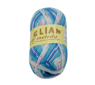 Příze MELODY - modrá - samovzorovací - 50g / 150 m