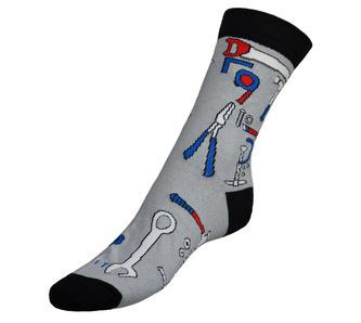 Ponožky Nářadí 2 - šedá, černá - 39-42